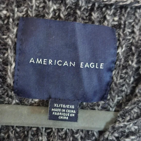 American Eagle Wool Blend Hooded Sweater Size XL - Picture 6 of 9